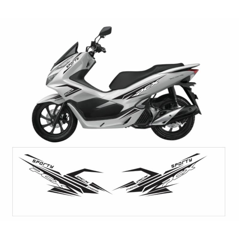 Sticker pcx sticker stripping pcx silver