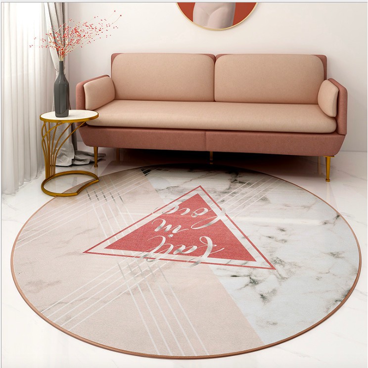 KARPET BULAT MODERN MINIMALIS LUCU KOREA DIAMETER 80 CM