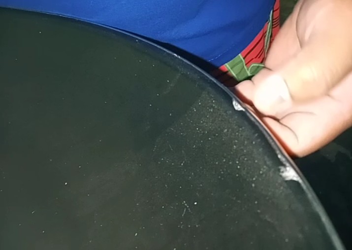 Gb031 Wajan Anti Lengket Enamel Double Ear Penggorengan Kuali Hitam Anti Lengket 34 Cm Kuali Masak