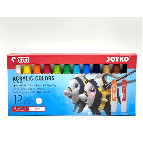 

CC123 Cat Akrilik Joyko TiTi 12 Warna cc