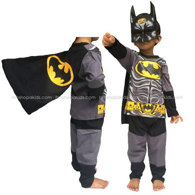 kostum Batman anak asli