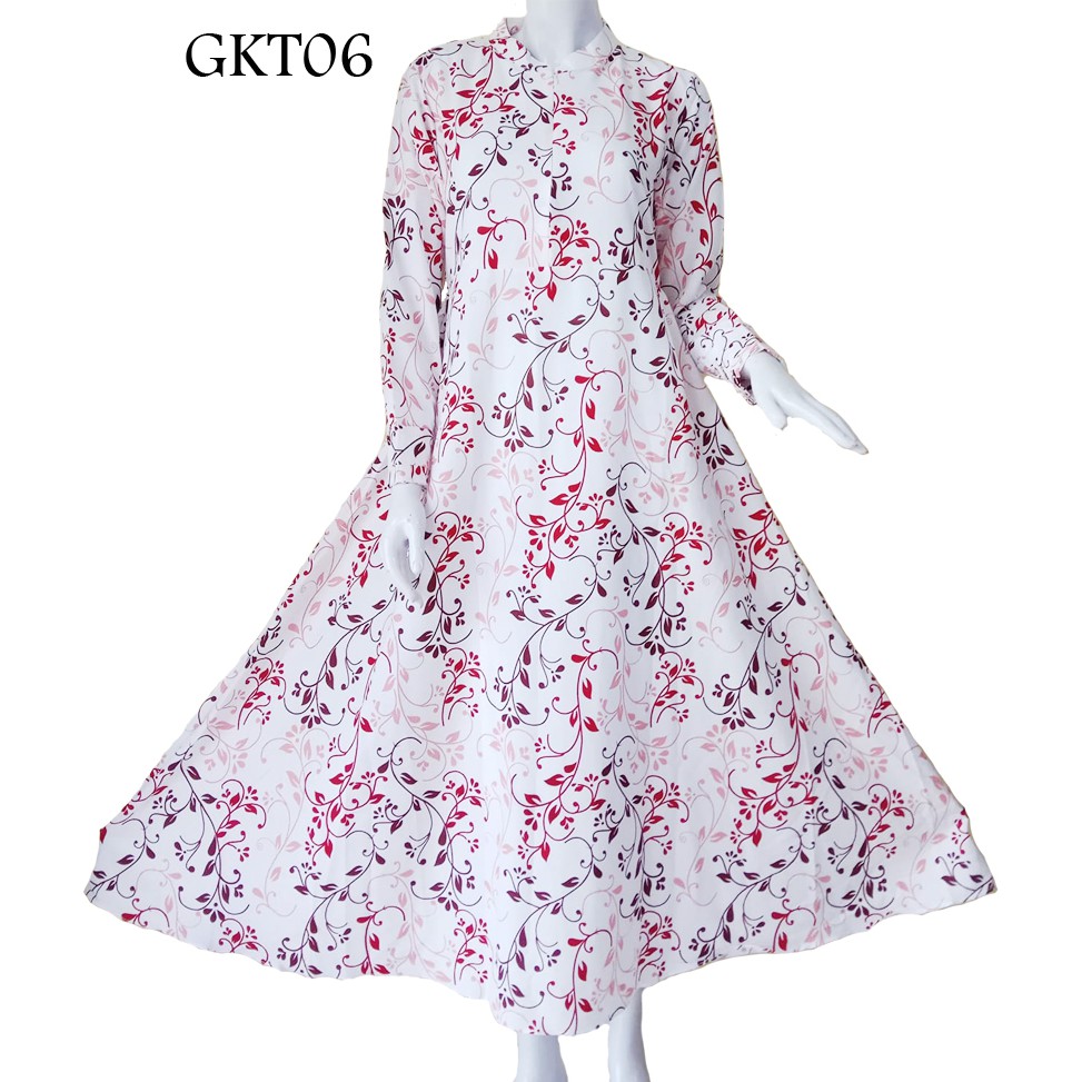 GAMIS KATUN TOYOBO PUTIH