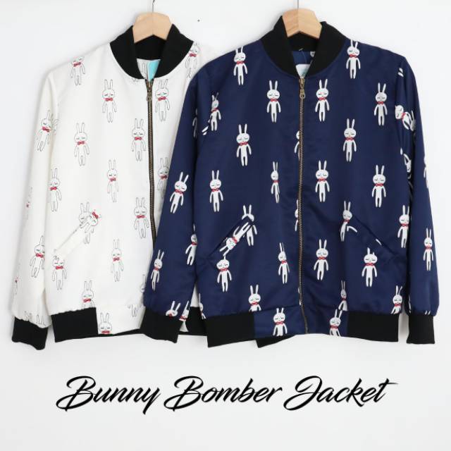 Bunny bomber jacket