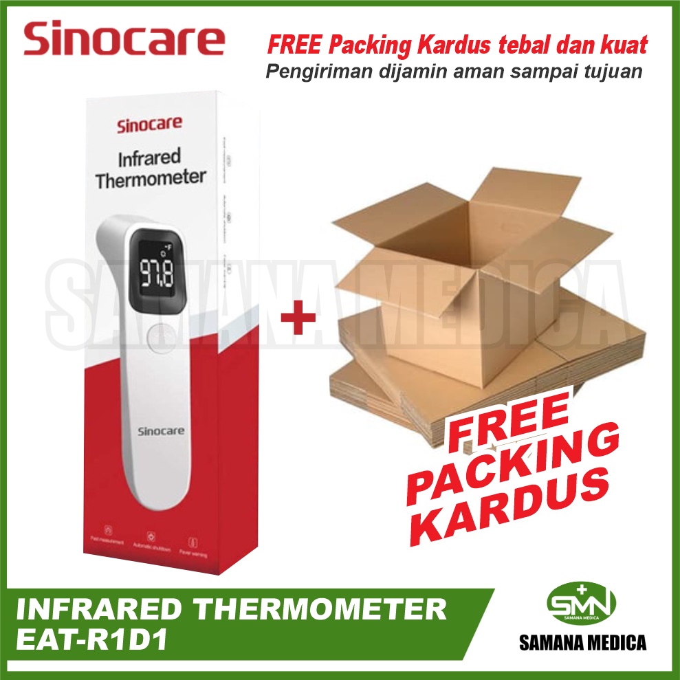 THERMOMETER Infrared Thermogun Sinocare AET-R1D1 Alat Ukur Suhu Tubuh Tanpa Sentuh ORIGINAL harga PROMO