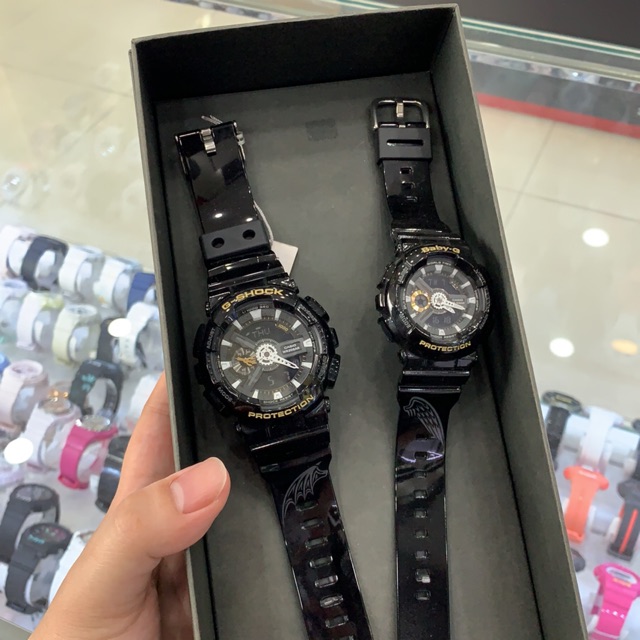 BABY-G & G-SHOCK (COUPLE) SLV-18A-1ADR GARANSI RESMI 2 TAHUN