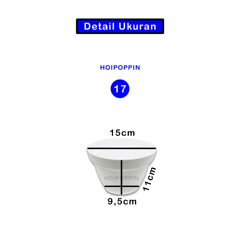 HPP - GROSIR POT 17 PUTIH / POT 17 PUTIH / POT PEMBIBITAN / POT HARGA GROSIR / POT POLOS PUTIH