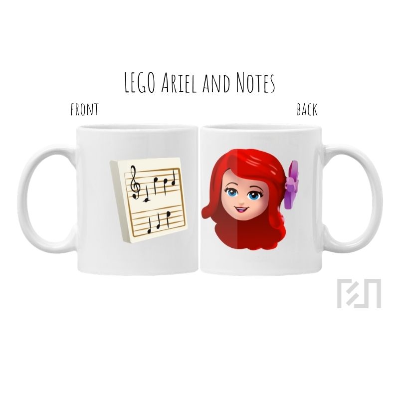 Mug LEGO Ariel and Notes Icon