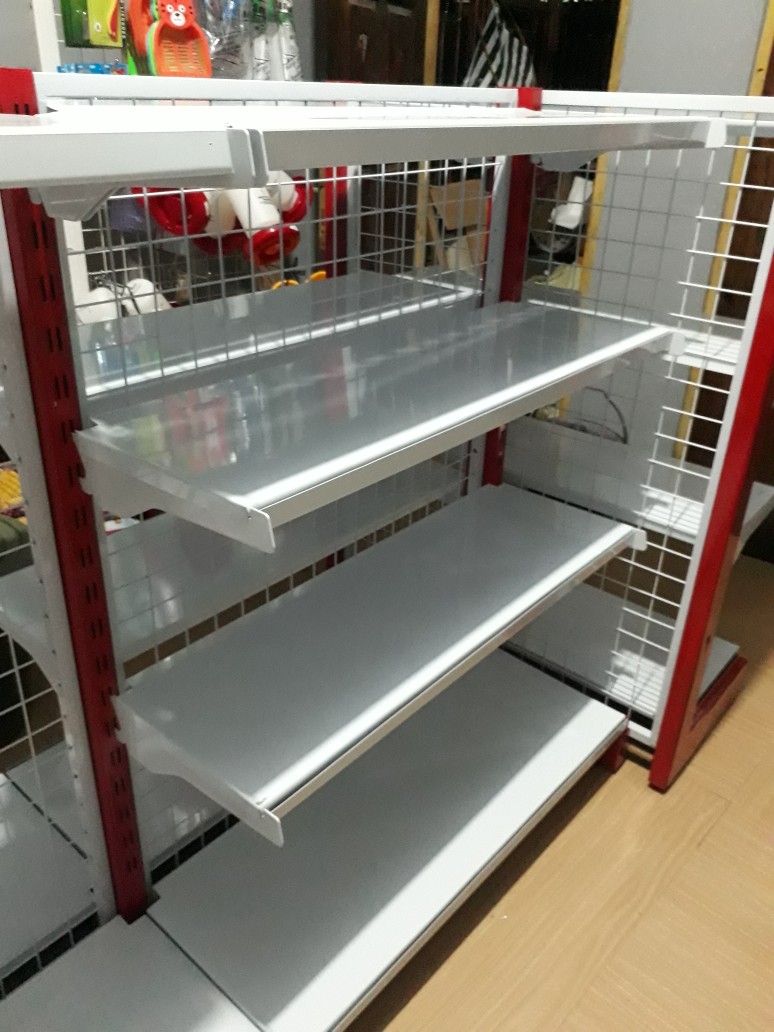 Rak Minimarket Double T120 Cm (starting 2 Tiang)