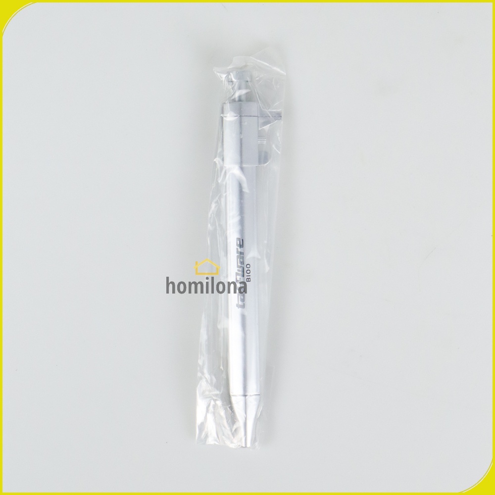 Pena Pulpen Multifungsi Ballpoint Pen Caliber Measuring Tool Scale Ruler - Taffware B100 - Silver