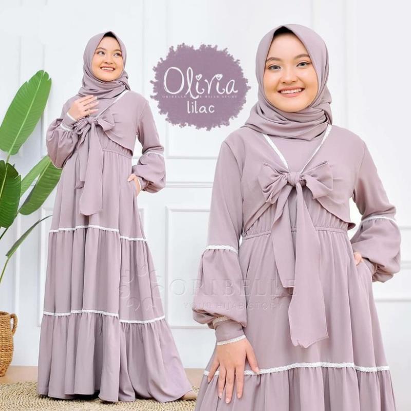 Gamis Anak Habiba Pakaian Anak Perempuan Usia 2-6 Tahun | Baju Muslim Habiba Viral Kekinian Baju Gam