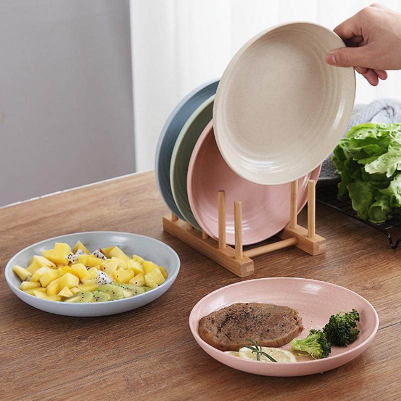 Hot Sale/Kitchen Reusable Food Plate/Lunch Food Plate Piring Snack/Salad Soup Bowl Plate Tempat Makan Peralatan Makan