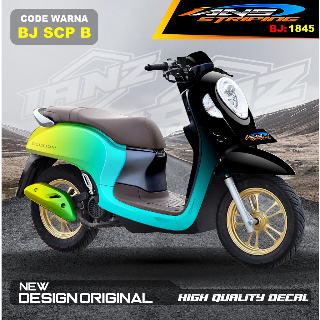 STIKER DECAL SCOOPY FULL BODY / STIKER SCOOPY FULL BODY / STIKER MOTOR SCOOPY NEW DESAIN / STIKER MOTOR TERBARU