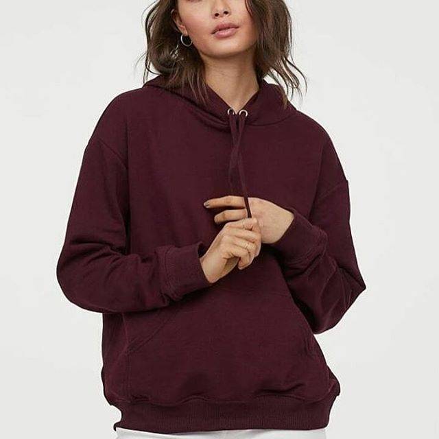 maroon hoodie h&m