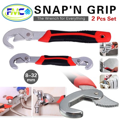 Kunci Pas Serbaguna Kunci Inggris Multifungsi Snap N Grip Wrench Set 2 Pcs Auto Lock Original
