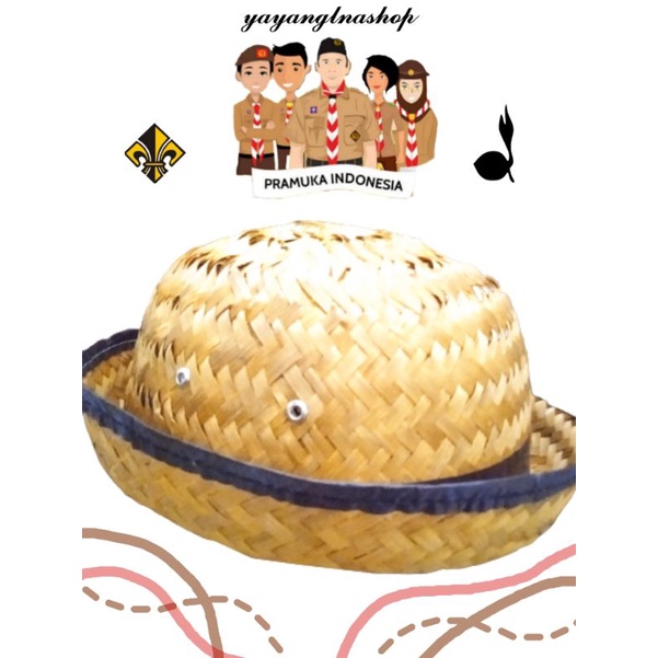 Topi Boni Rotan/Bambu (Wanita) •yayanglnashop
