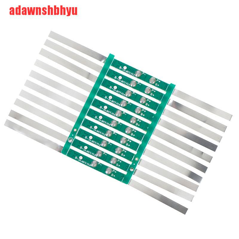 10 Pcs Papan Pelindung BMS 3A Untuk 1S 3.7V 18650 Li-ion lithium