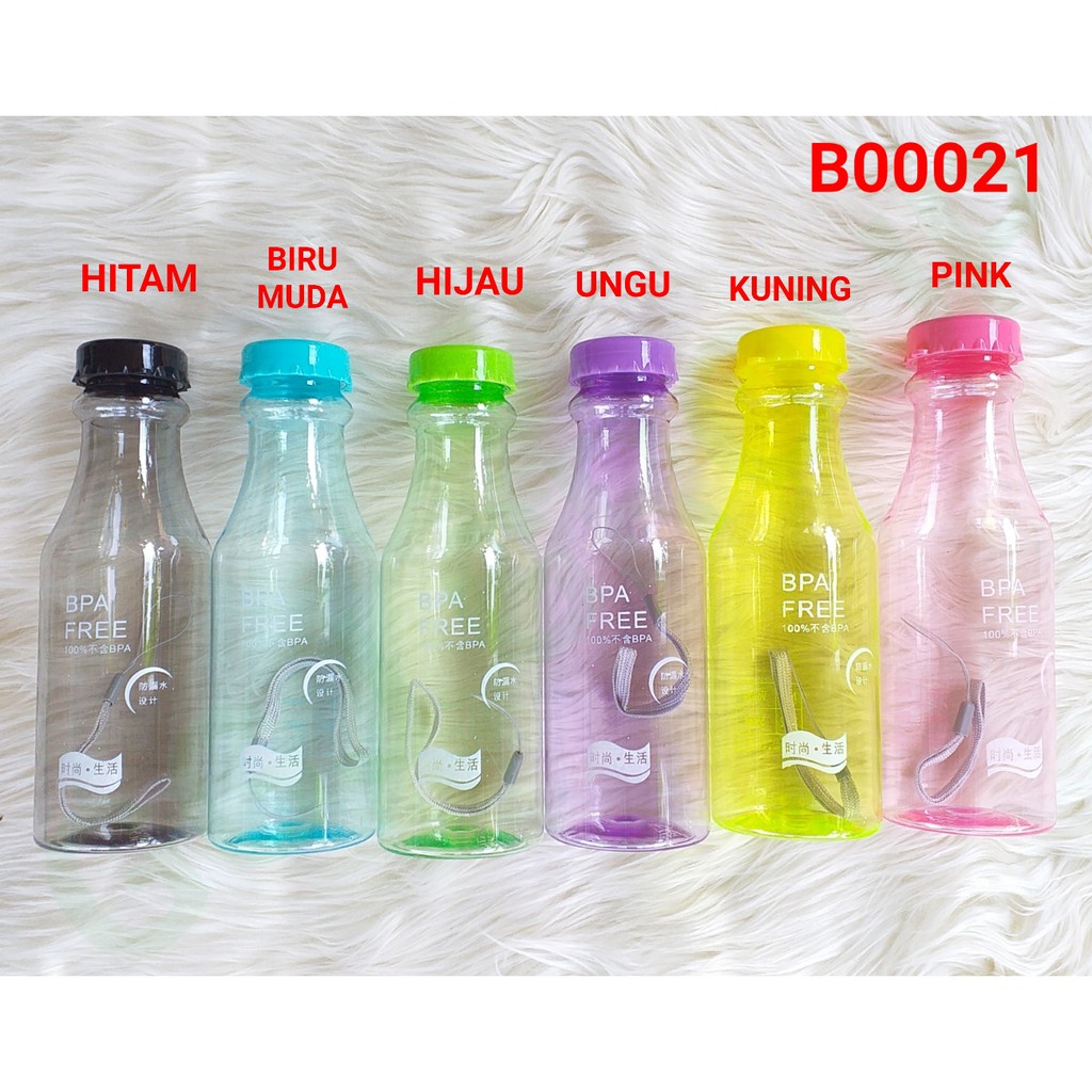 B ( B00021 ) MY BOTTLE SPRIT TRANSPARAN WARNA / BOTOL MINUM / HARGA GROSIR