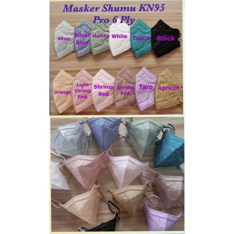 MASKER SHUMU KN95 PRO 6 PLY - PCS