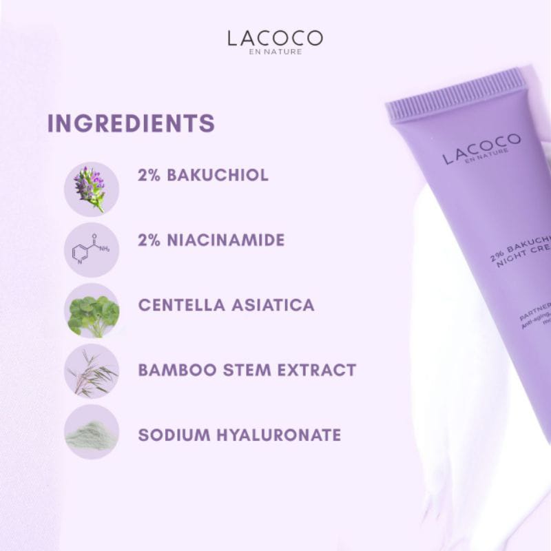 Lacoco Bakuchiol Series | Day Cream Night Cream Essence