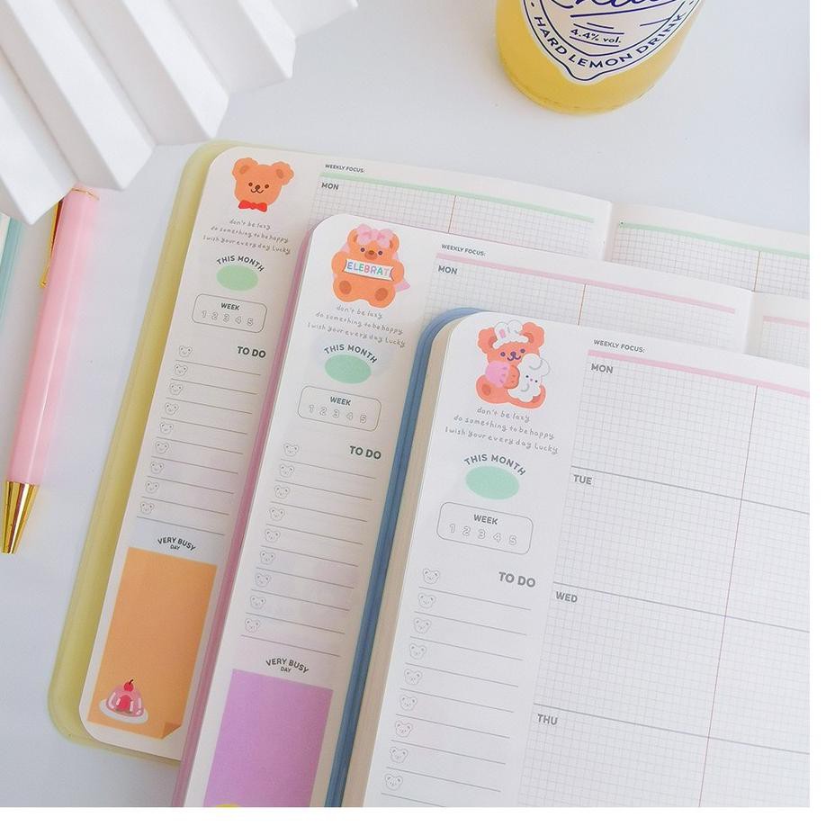 

MILKJOY CAKE BEAR SCHEDULE BOOK PLANNER - BUKU AGENDA