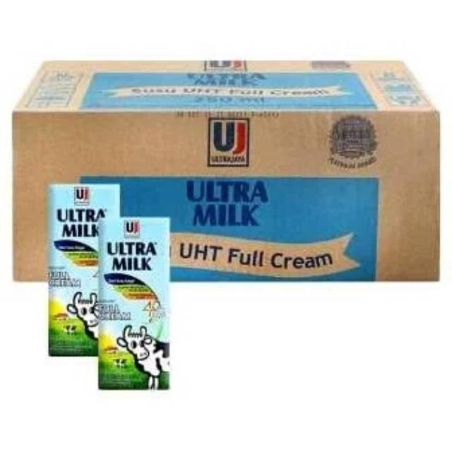 

Susu ultra palin/ full cream 200ml isi 24 pcs