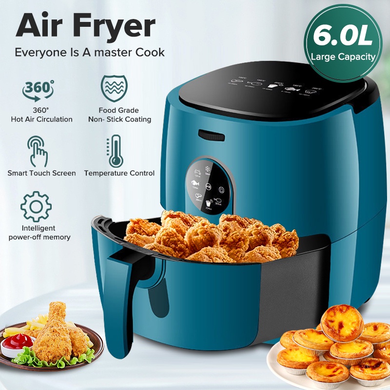 Jual Digital Air Fryer 6 Liter Air Fryer Low Watt Original Mesin ...