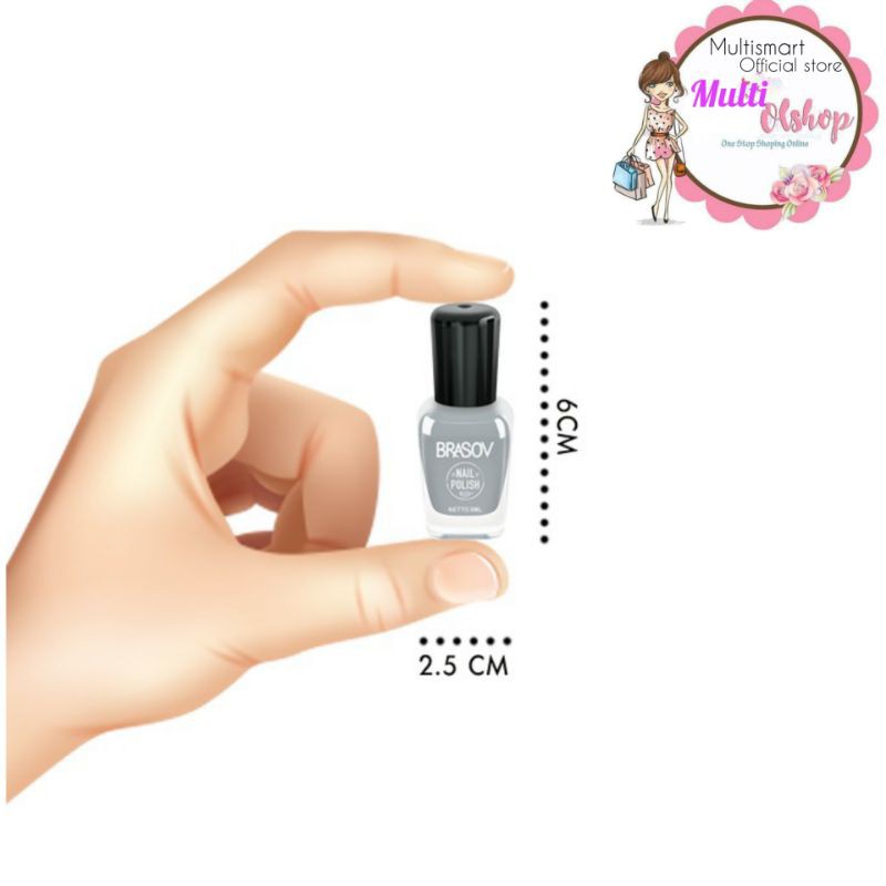 Brasov Cat Kuku Set 24 Pcs Nail Polish Assorted Colours Original Kutek Nude Kutek Poles Pewarna