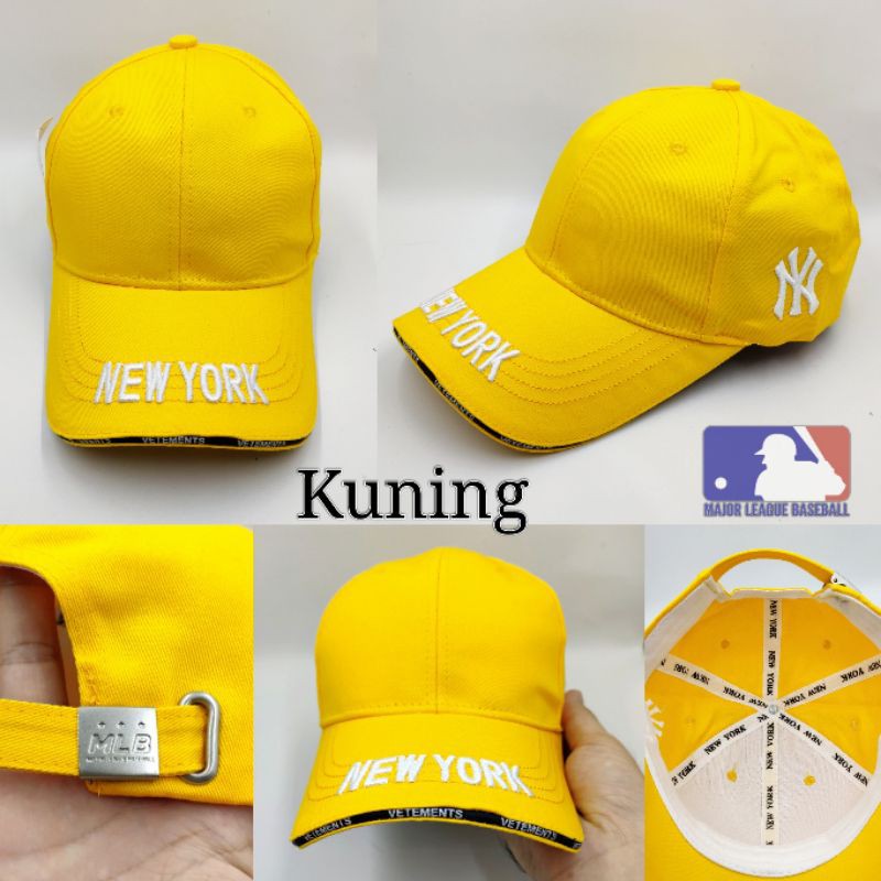 Topi Baseball Pria Wanita logo Bordir