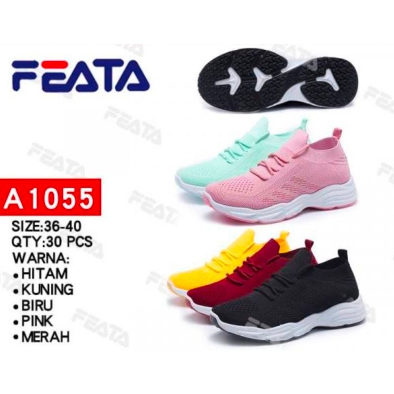 Sepatu wanita sneakers import korea version Feata A 1055 anti selip WAJIB BACA DESKRIPSI...!!!!!!