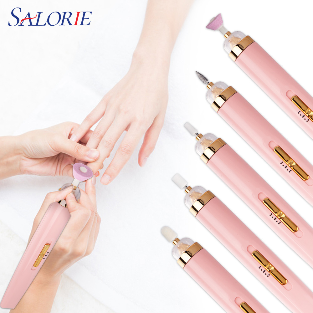 Salorie Alat Kikir Kuku Elektrik Portable Untuk Manicure / Pedicure