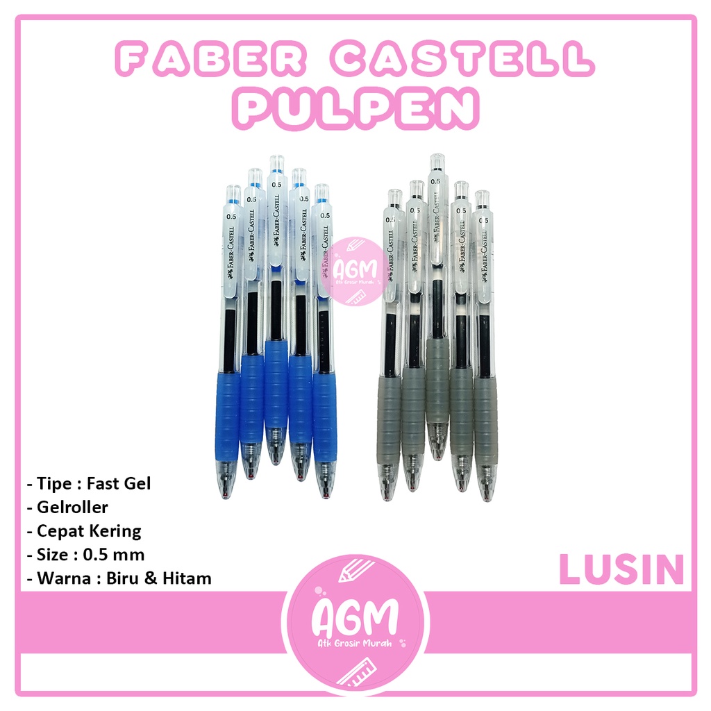 

Faber Castell - Pulpen Gel Pen Fast DRY 0.5mm - Pcs
