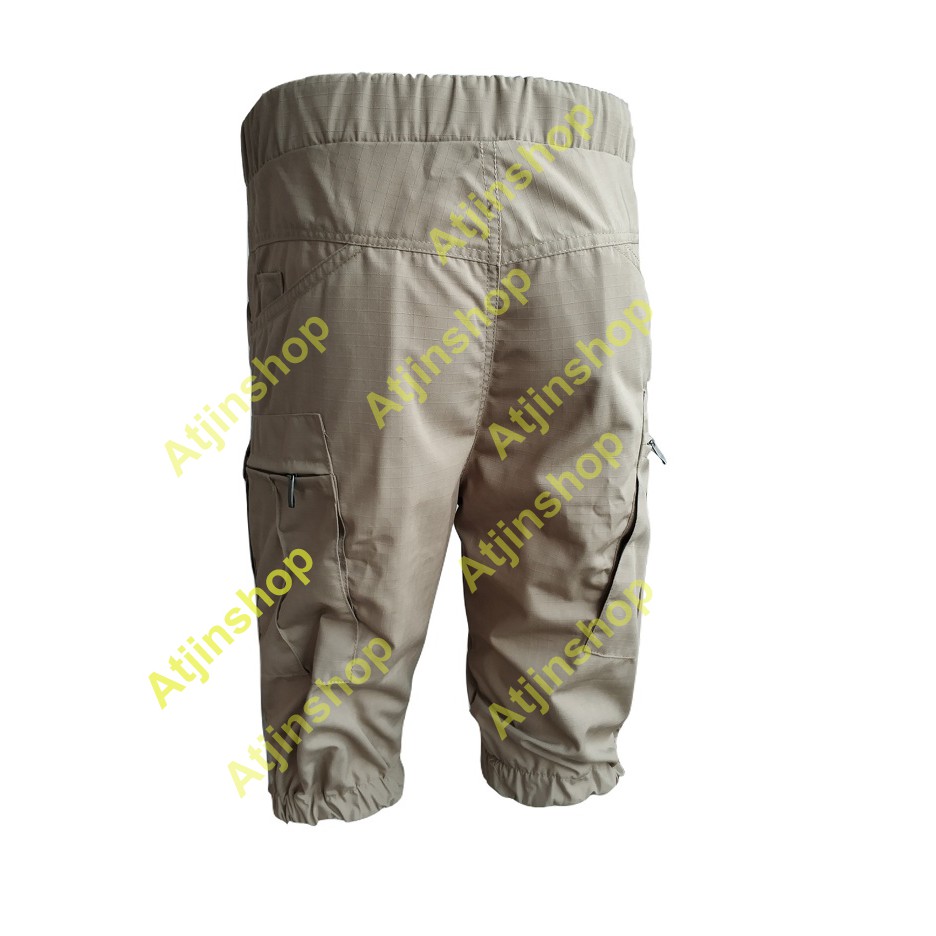 Celana JOGER Tactical Pendek 3/4 PDL Kargo Short Pants [KREM - ABU- HITAM-BIRU]