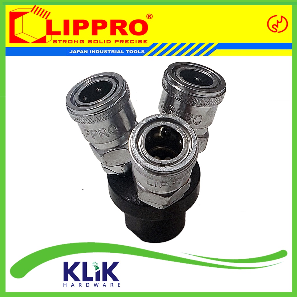 Lippro Quick Coupler Cabang 3 - Sambungan Selang Kompresor