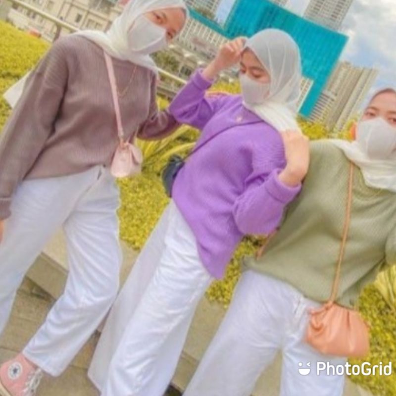 Clarissa Top Knit atasan rajut