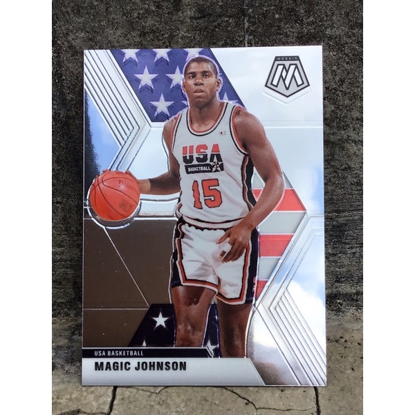 MAGIC JOHNSON KARTU BASKET USA NBA LEGEND PANINI MOSAIC