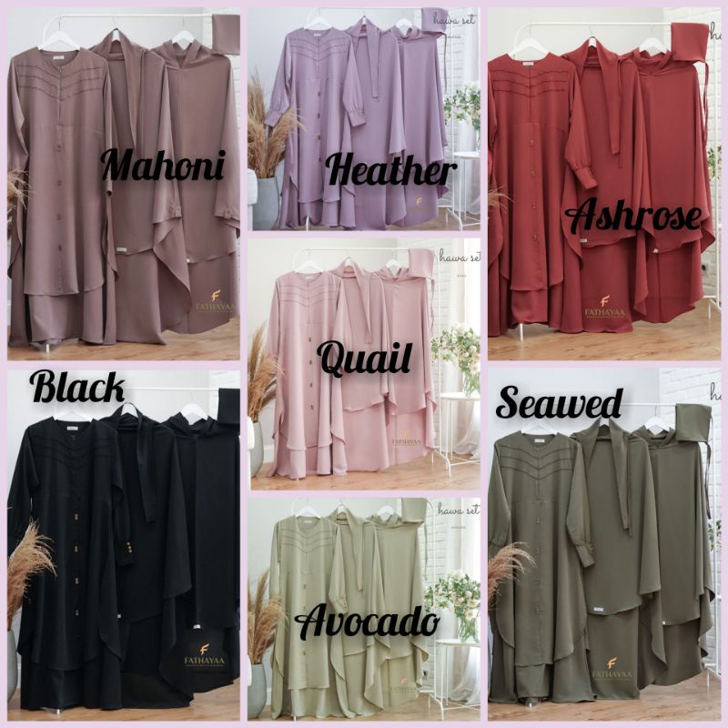 HAWA SET GAMIS by fathayaa (PRE ORDER KONFIRM)