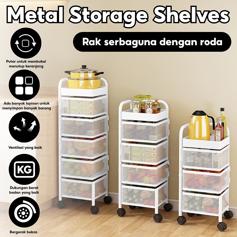 HTD Sport Metal Storage Rak Susun Besi Model 2855/2858/2857