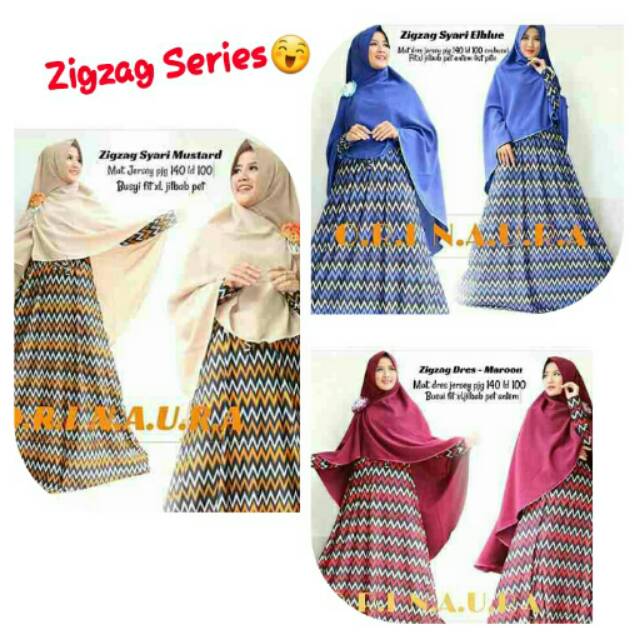 ORI NAURA set Gamis Syar'i