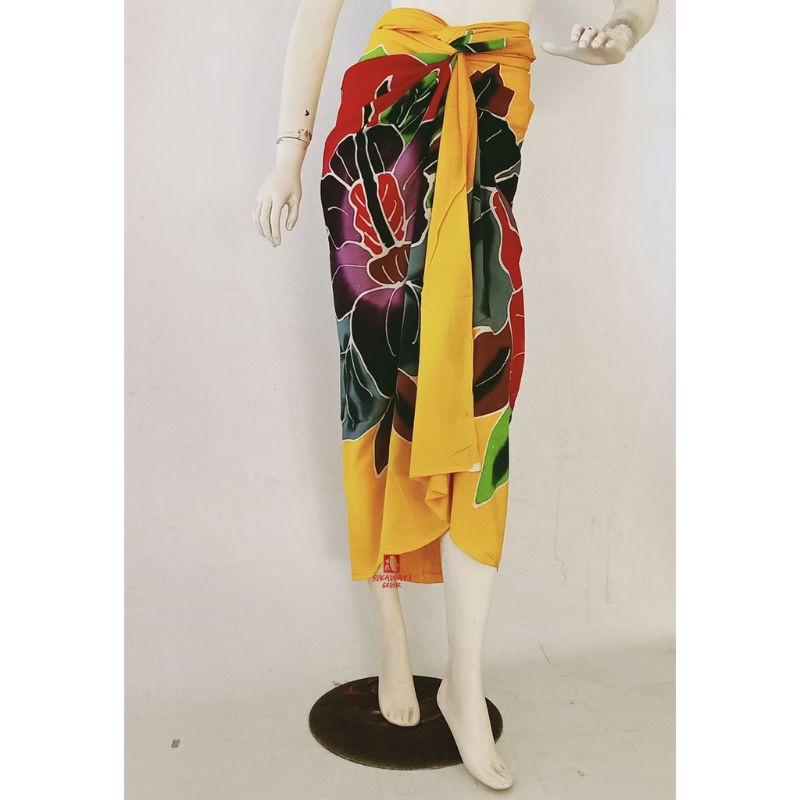 Kain Lukis tanpa rumbai /Kain bali / Kain Pantai Lukis