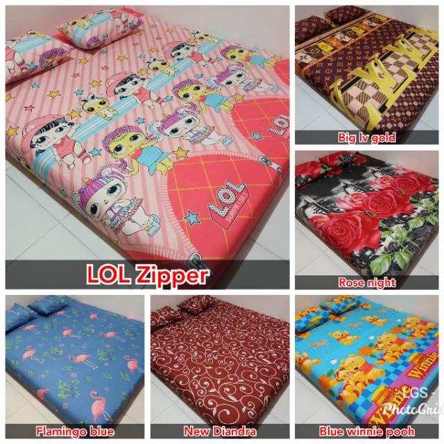 Paket sprei murah 180x200!! Isi 13pcs sprei homemade