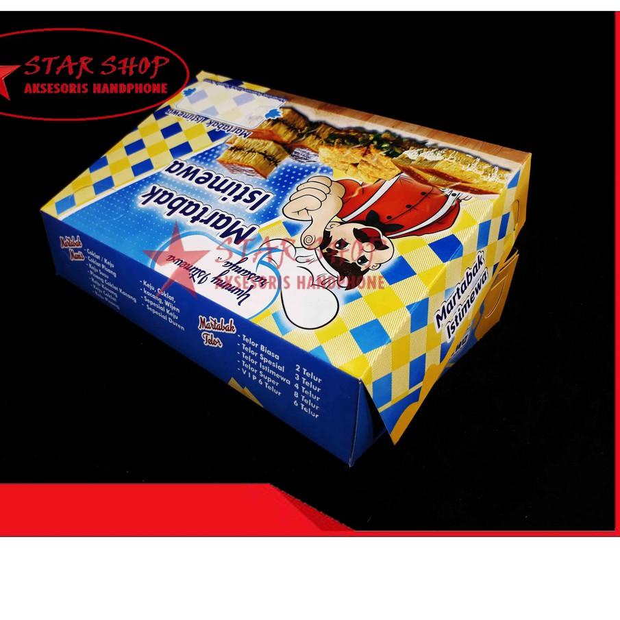 

KOTAK MARTABAK - DUS KEMASAN MAKANAN SIZE 21 X 13,5 - ISI 100 PCS