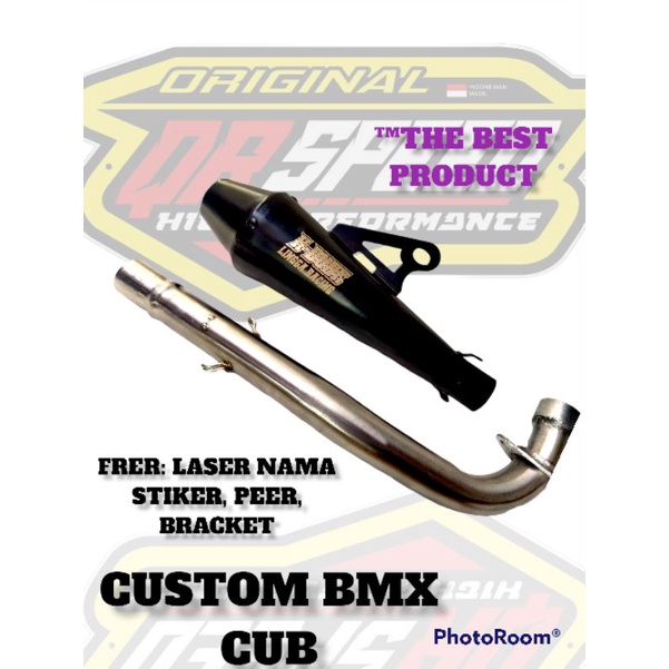 Knalpot BMX CUB Knalpot Racing Bmx custom Laser nama