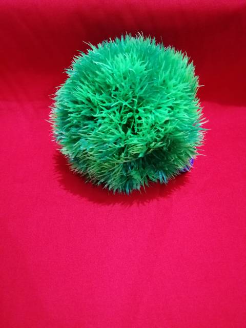 Hiasan aquarium Bunga plastik moss ball ys 117