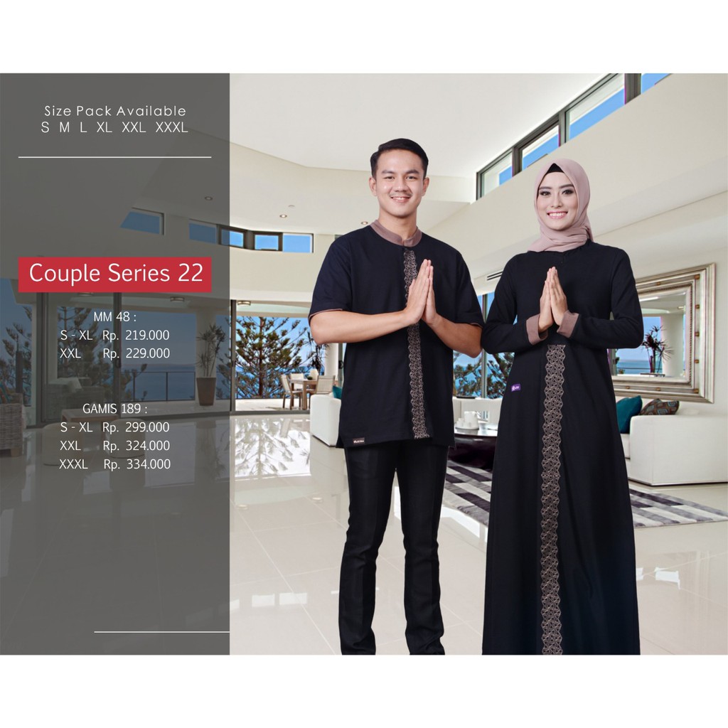 LEBARAN 2018 EDITION BAJU COUPLE MUSLIM MUTIF COUPLE 22