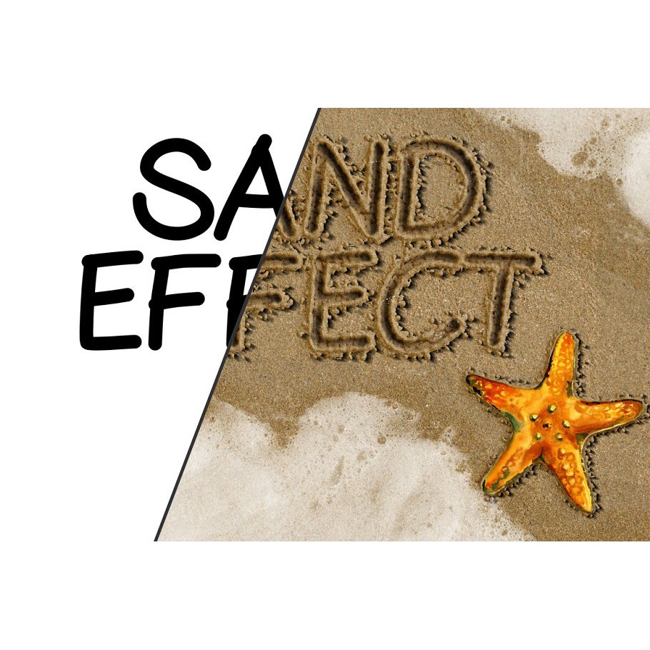 Sand Writing Photoshop Action