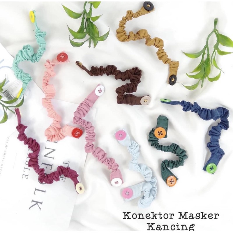 Konektor Masker Hijab Pengait Masker Hijab Kain Kancing Conector