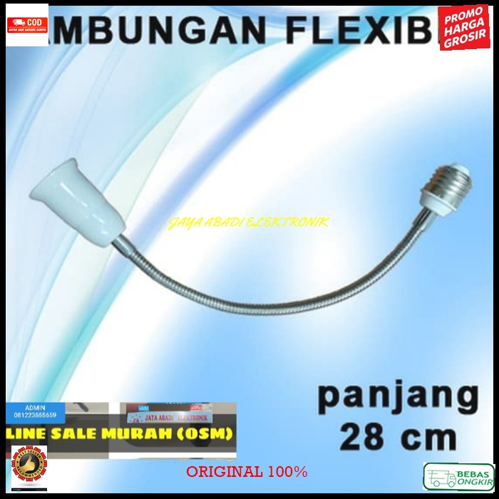 Jual Original Sambungan Lampu Hias Belajar Penerang Spiral Fitting