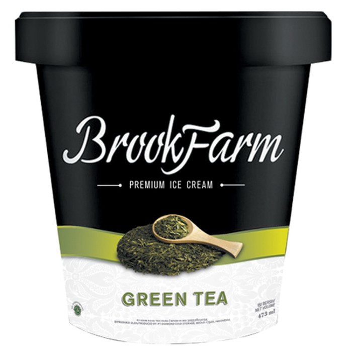 

Ice Cream Greentea / Vanila Premium 8 Ltr BrookFarm