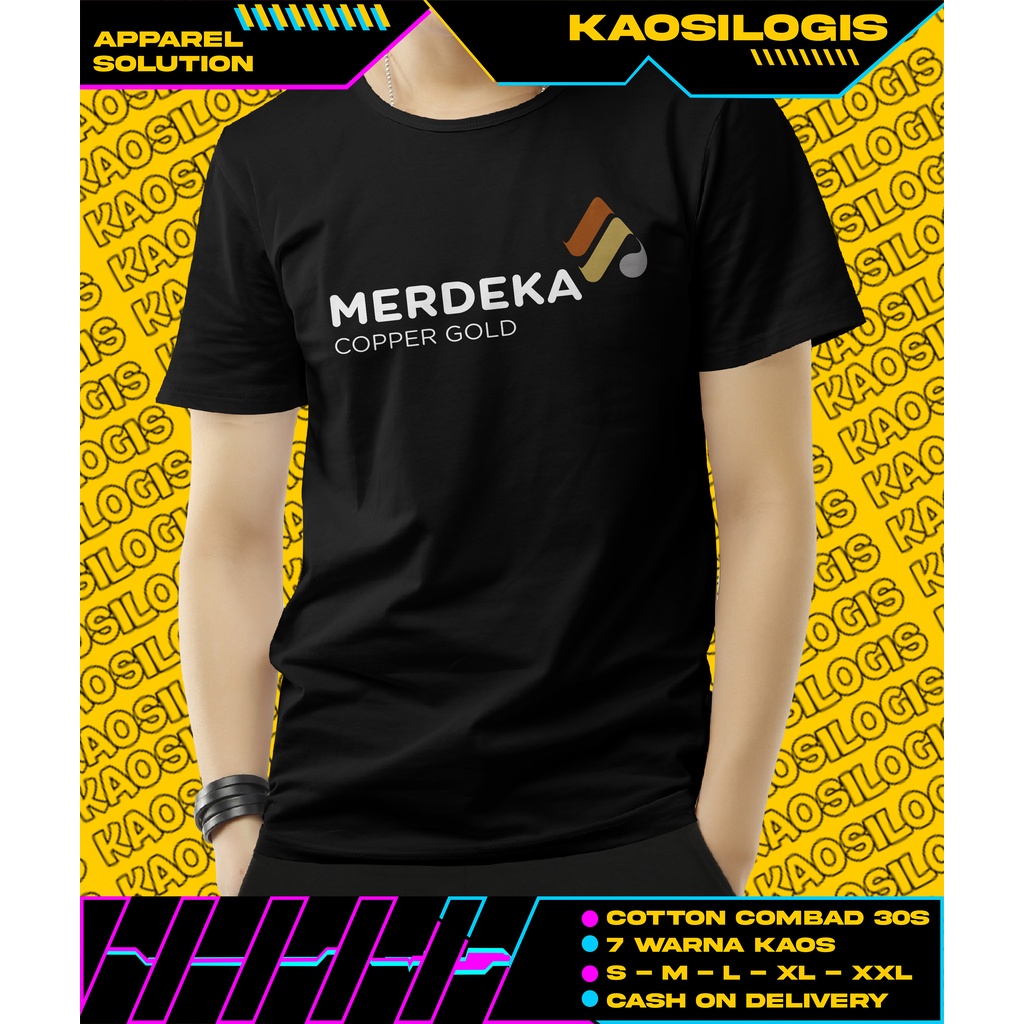 Kaos Merdeka Copper Gold Indonesia - Kaosilogis