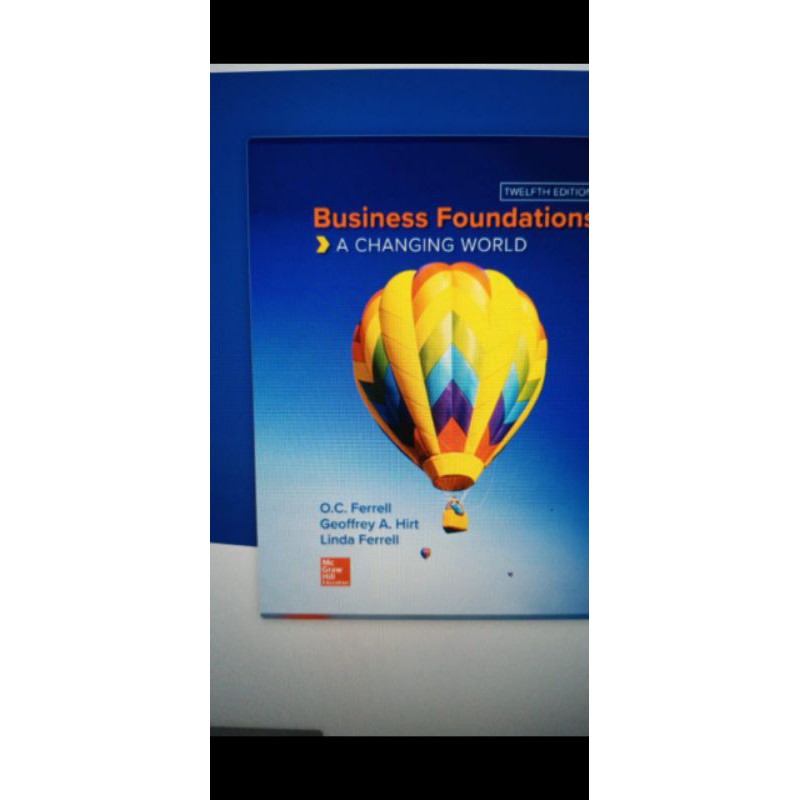 Business Foundations a Changing World